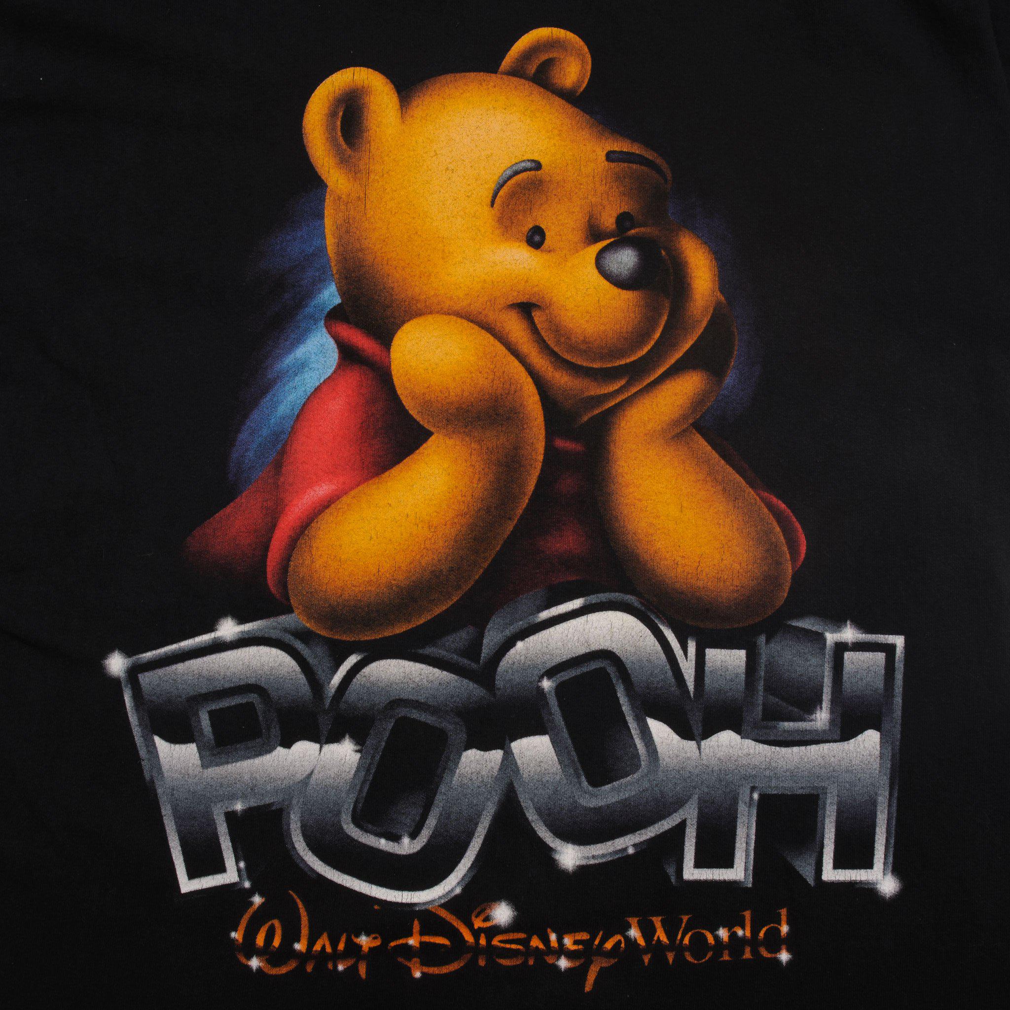 Vintage Disney Shirt Mens Size Large L Red Winnie The Pooh TV Show