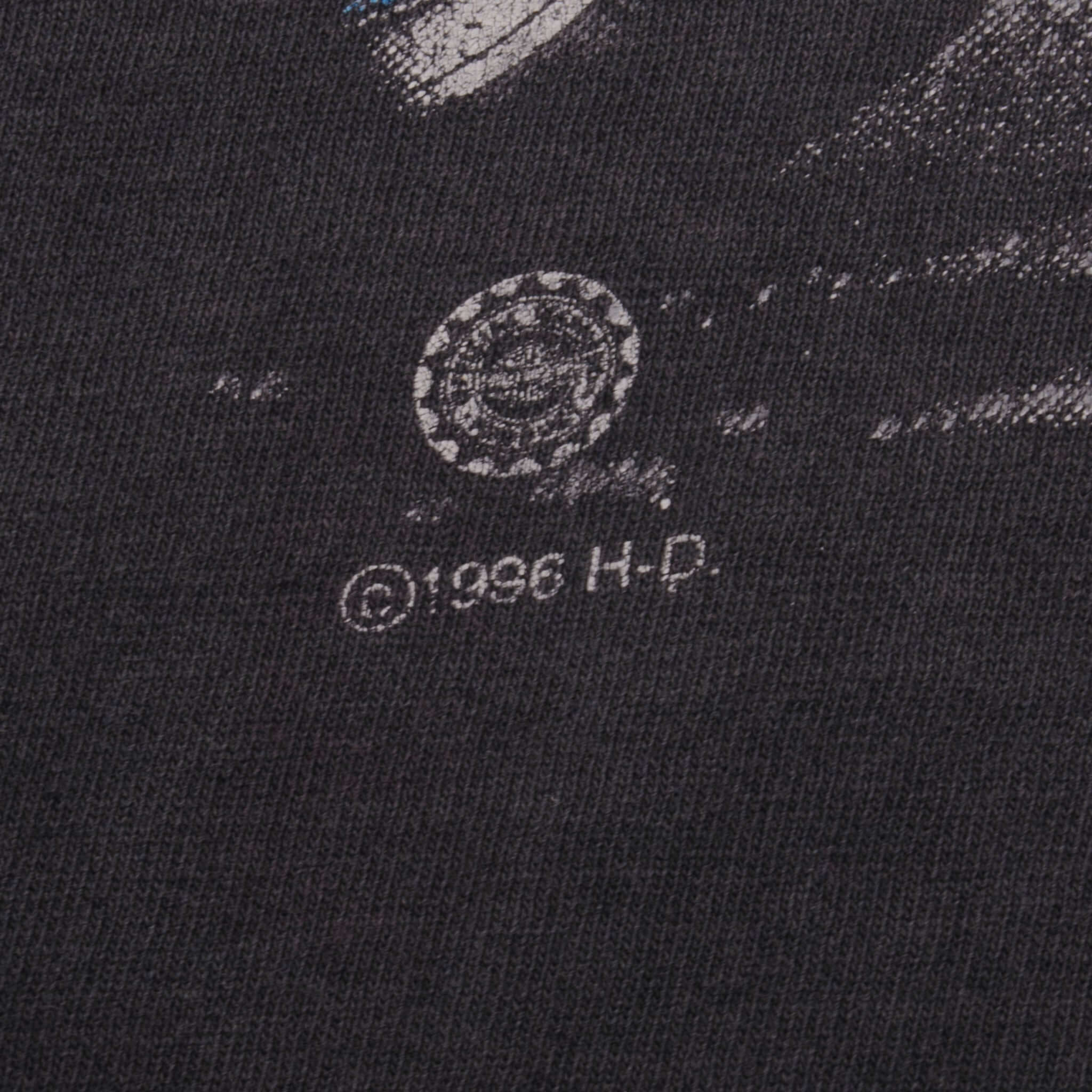 Vintage Original Harley Davidson 1996 Tee Shirt Size Medium Made In USA With Single Stitch Sleeves