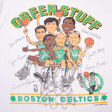 Vintage NBA Boston Celtics Design By Mudge 1980S Tee Shirt Size XL Made In USA 