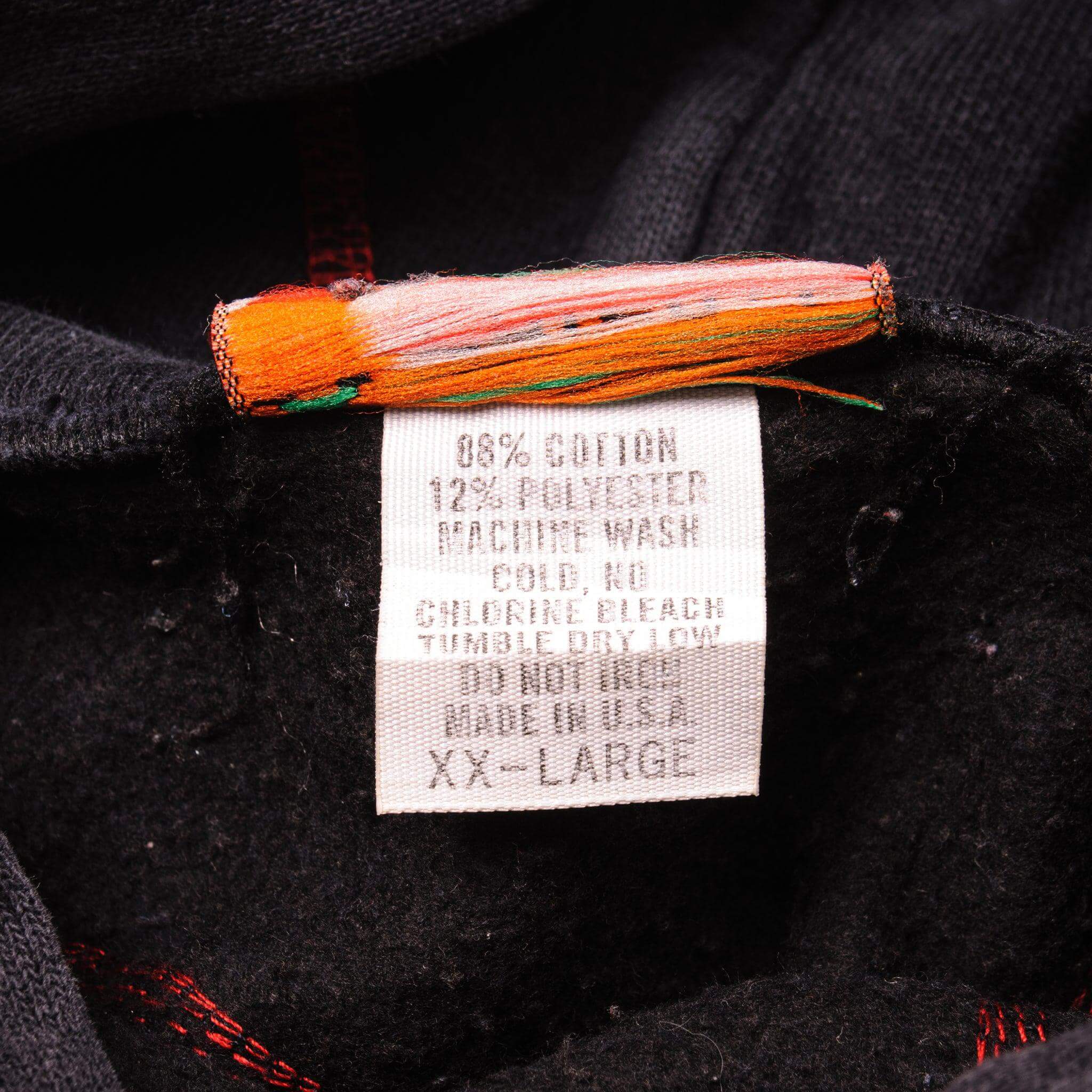 Vintage African American College Alliance Malcom X College Hoodie Sweatshirt Size XXLarge Made in USA.