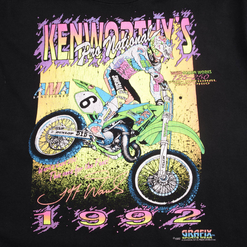 VINTAGE KENWORTHY'S PRO NATIONAL TEE SHIRT 1992 SIZE LARGE MADE IN USA