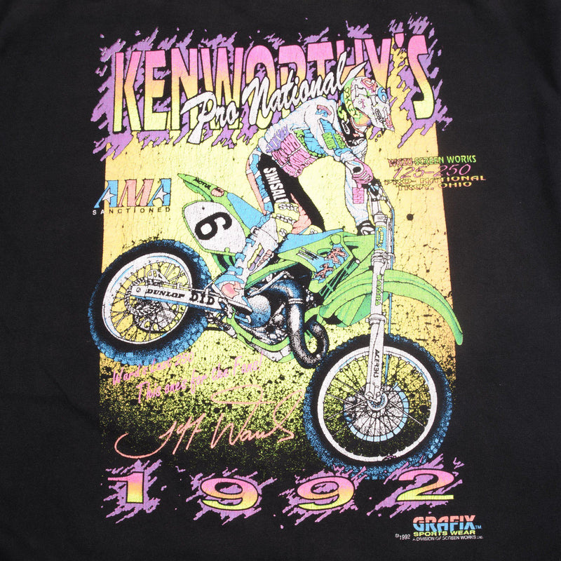 VINTAGE KENWORTHY'S PRO NATIONAL TEE SHIRT 1992 SIZE LARGE MADE IN USA