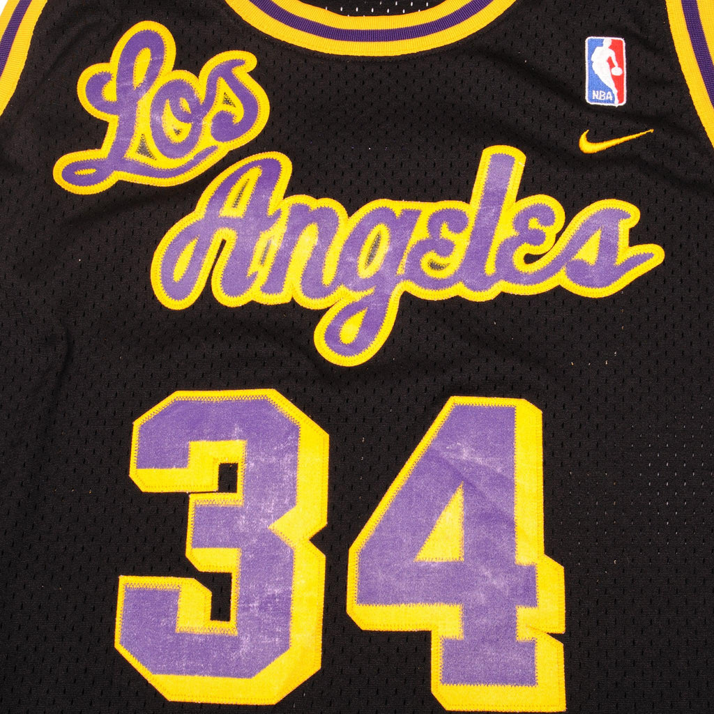 2001 Shaquille O'Neal Los Angeles Lakers Authentic Nike NBA Jersey Size 48  XL – Rare VNTG