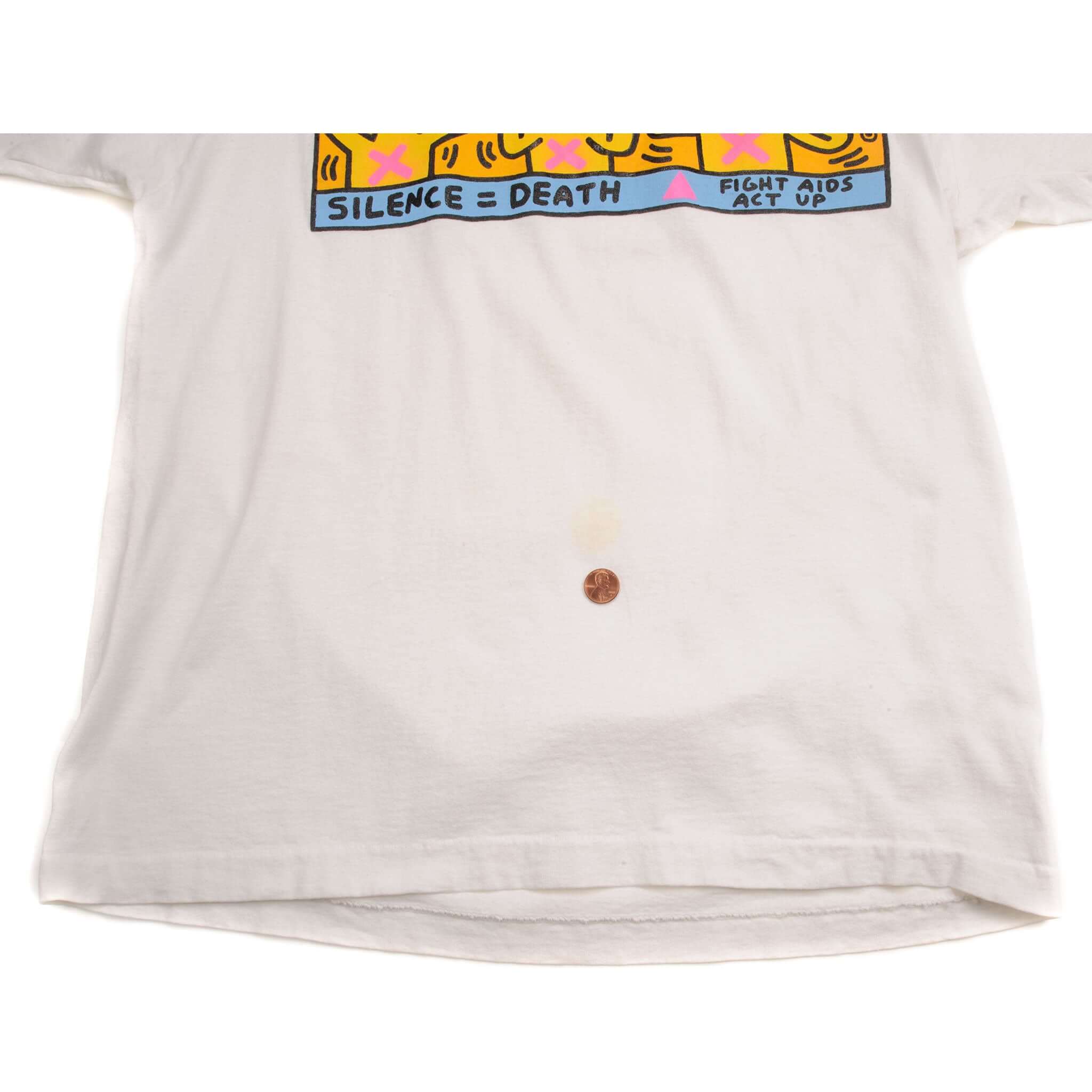 VINTAGE KEITH HARING TEE SHIRT 1990'S SIZE LARGE MADE IN USA