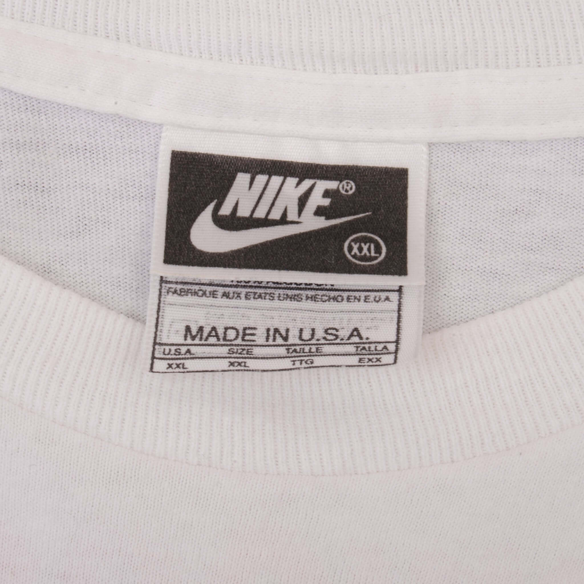 RARE 90'S Vintage Nike Big Swoosh T-Shirt 2XL Made In USA