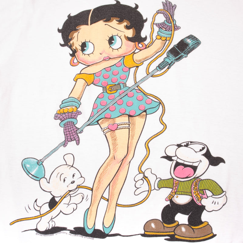 Vintage Betty Boop Singer Tee Shirt 1990s Size Large With Single Stitch Sleeves