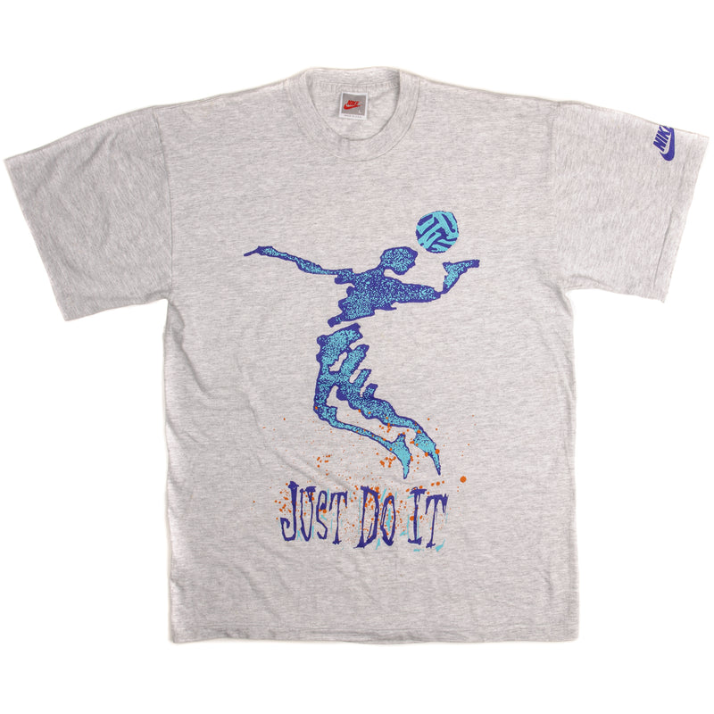 Vintage Nike Just Do It Tee Shirt 1987-1994 Size Medium Made In USA Single Stitch Sleeves.