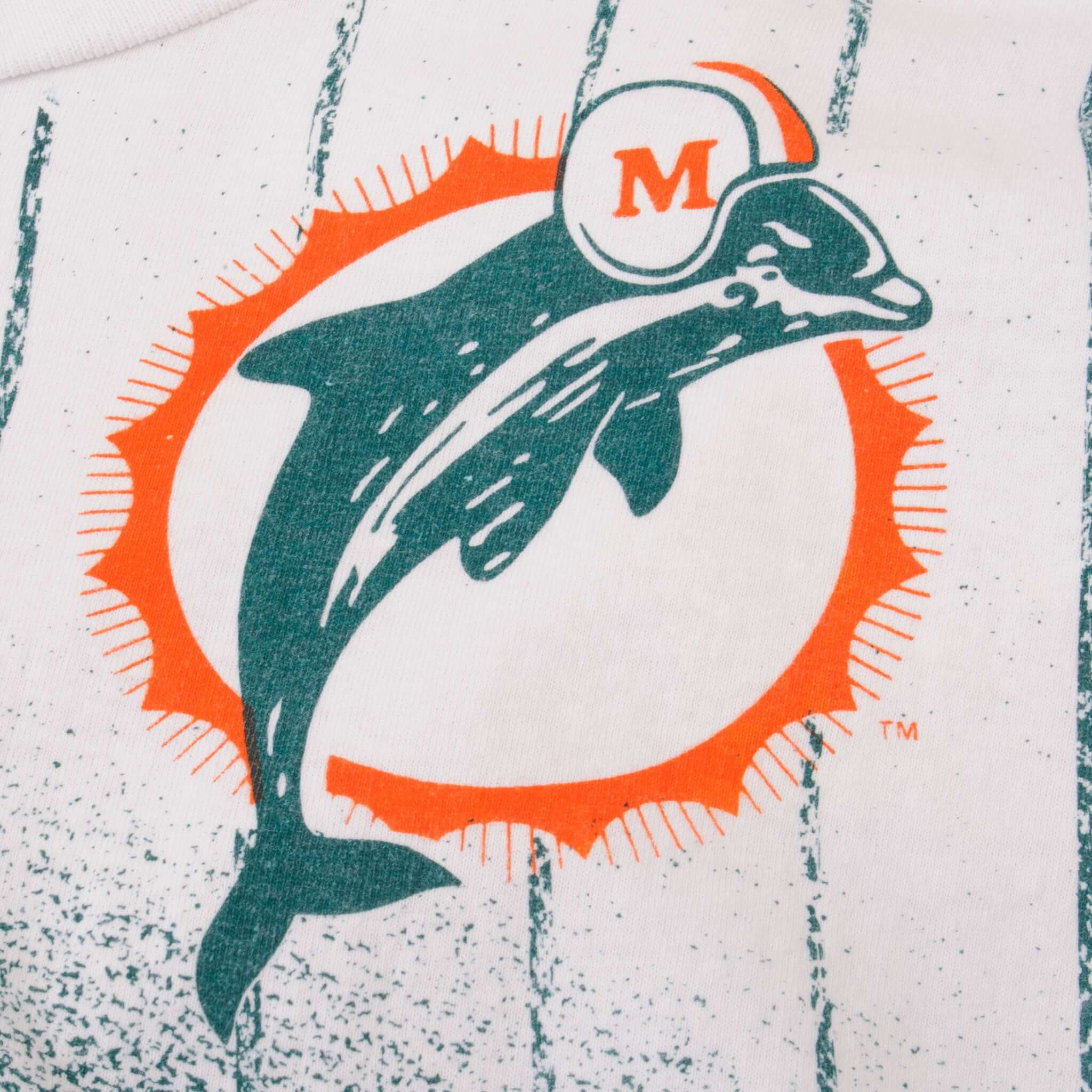 Vintage NFL Miami Dolphins Tee Shirt 1994 Size XL Made In USA With Single Stitch Sleeves