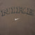 Vintage Beige Brown Nike Swoosh Spellout Crewneck Sweatshirt 1990S Size Small Made In USA