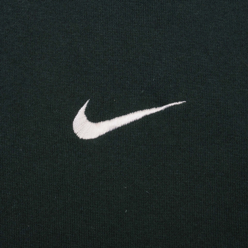 Vintage Pine Green Nike Swoosh Sweatshirt 90s Size 2XL Made In USA