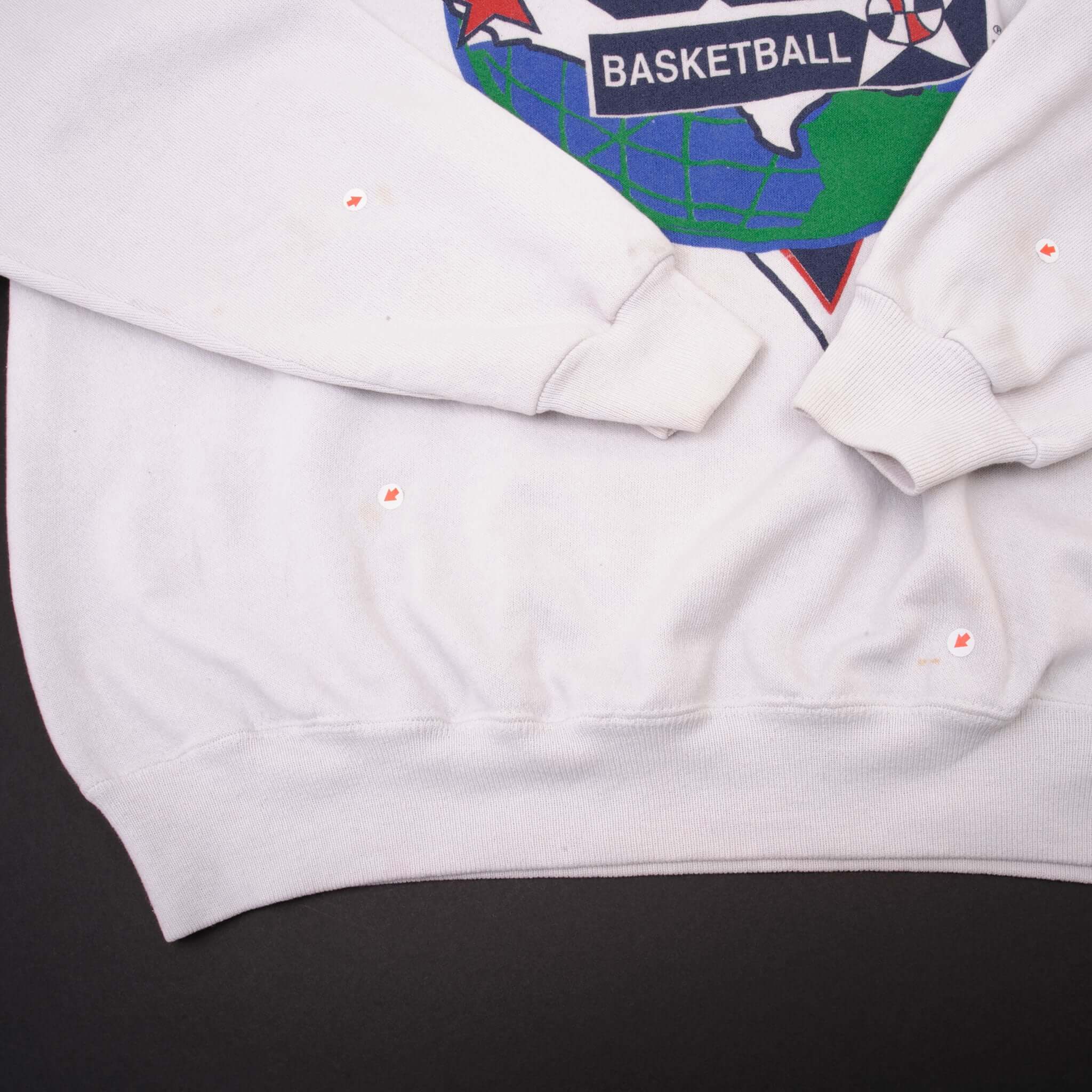 VINTAGE TEAM USA BASKETBALL NBA SWEATSHIRT 1980S SIZE XL MADE IN USA