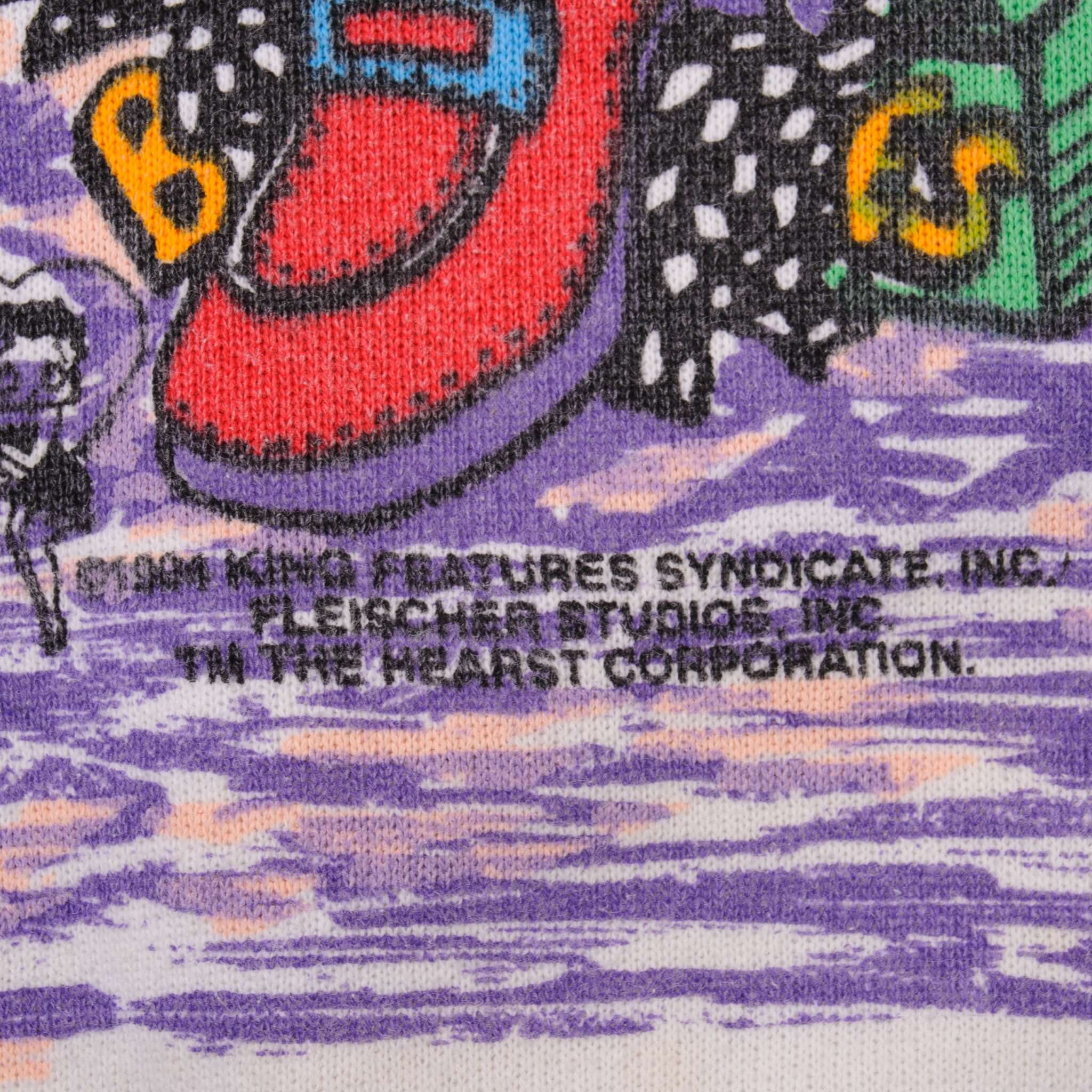 Vintage All Over Print Betty Boop Sweatshirt 1994 By Freeze New York, NY Size XL Made In USA