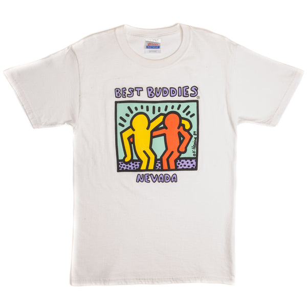 Vintage Keith Haring Best Buddies Nevada Tee Shirt 2000S Size Small.
