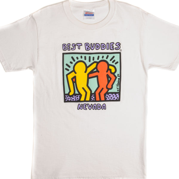 VINTAGE KEITH HARING TEE SHIRT BEST BUDDIES SIZE SMALL