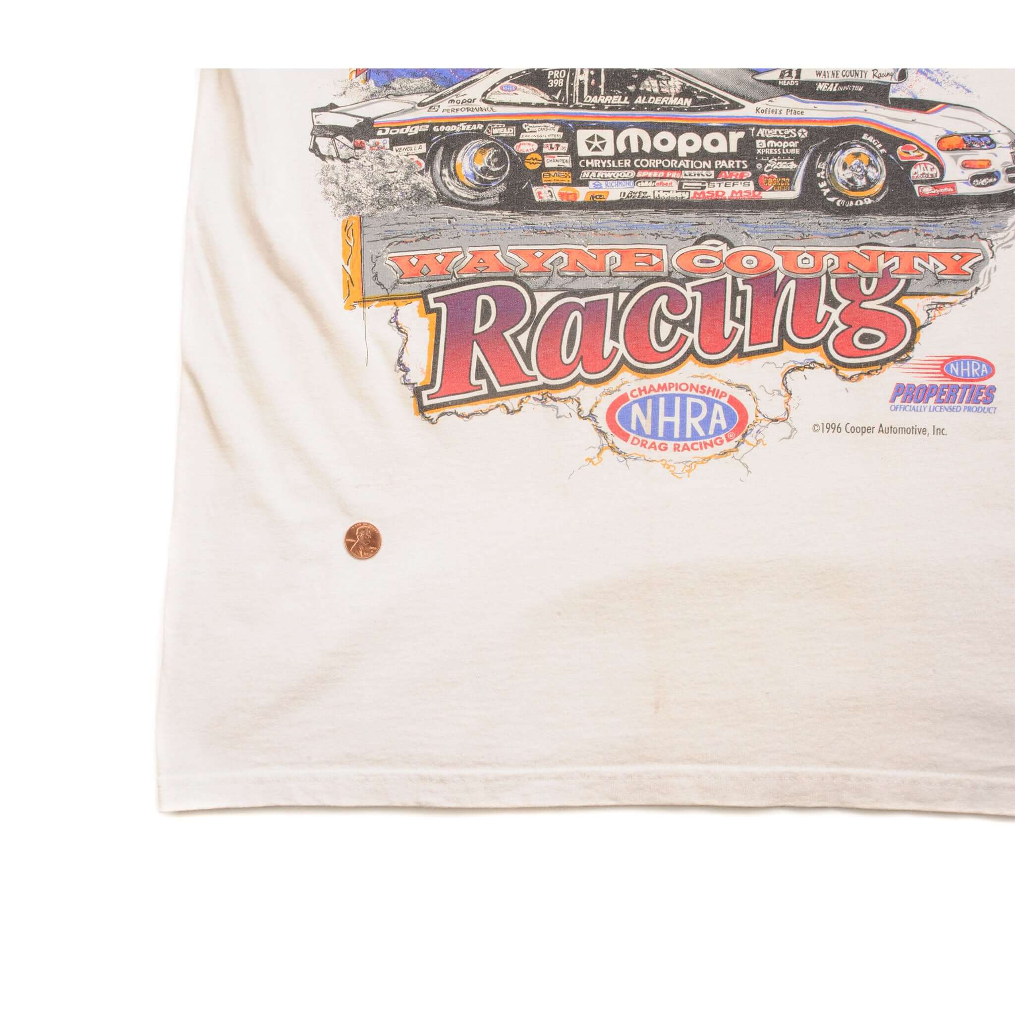 VINTAGE DARRELL ALDERMAN RACING TEE SHIRT 1996 SIZE LARGE