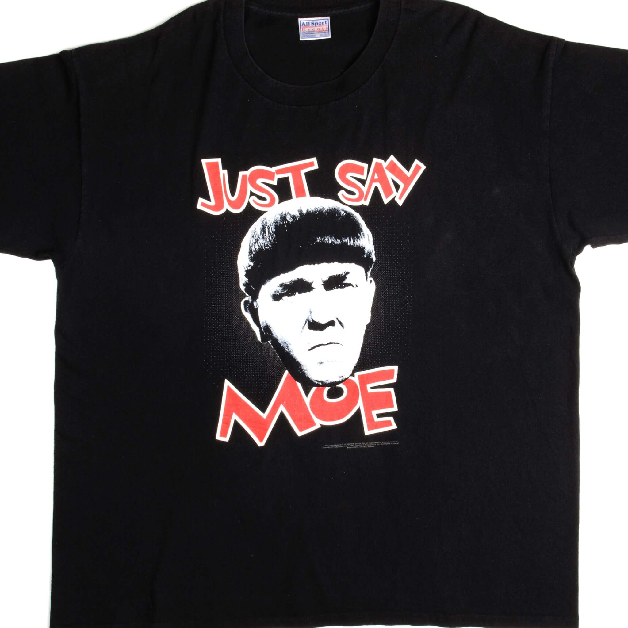 VINTAGE THE THREE STOOGES MOE TEE SHIRT 1997 SIZE 2XL