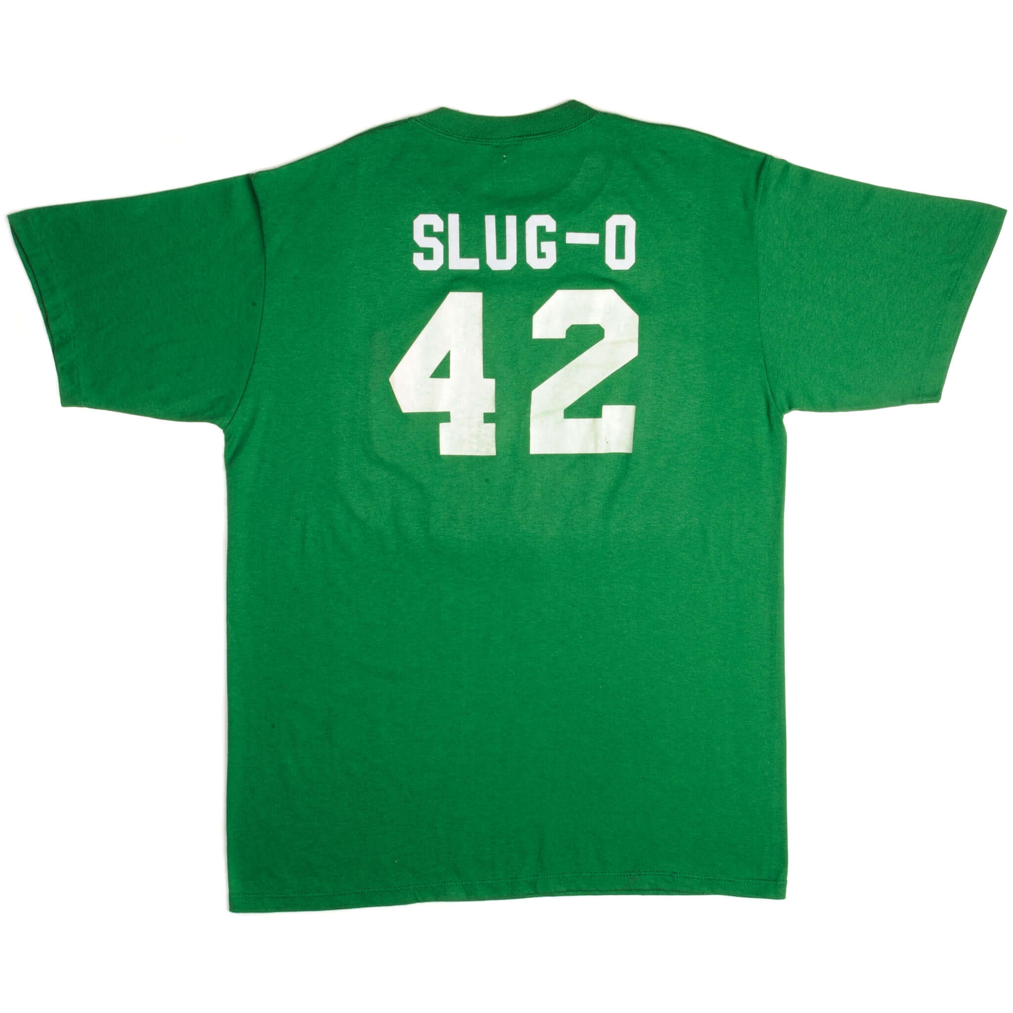 Vintage NBA Boston Celtics Slug-O 42 Tee Shirt Size Large Made In USA With Single Stitch Sleeves.