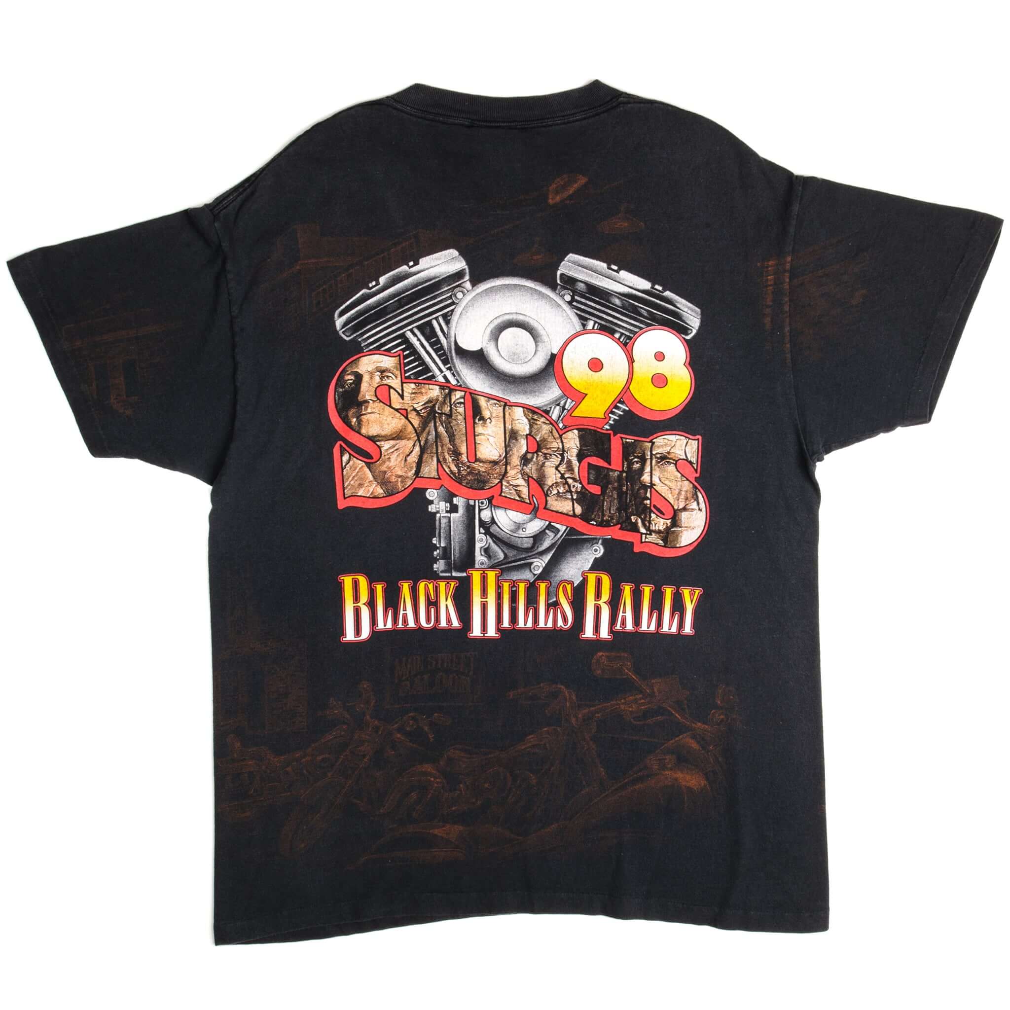 Vintage Sturgis Black Hills Rally Hot Bikes & Cold Beer Milwaukee's Finest Tee Shirt 1998 Size Large Made In USA With Single Stitch Sleeves.