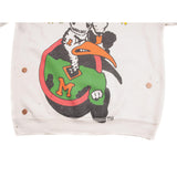 VINTAGE MIAMI HURRICANES FOOTBALL SWEATSHIRT SIZE LARGE MADE IN USA