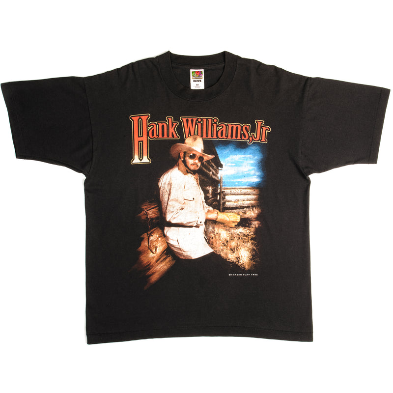Vintage Hank Willians Jr Southern Thunder Tour Tee Shirt 1996 Size XL.
