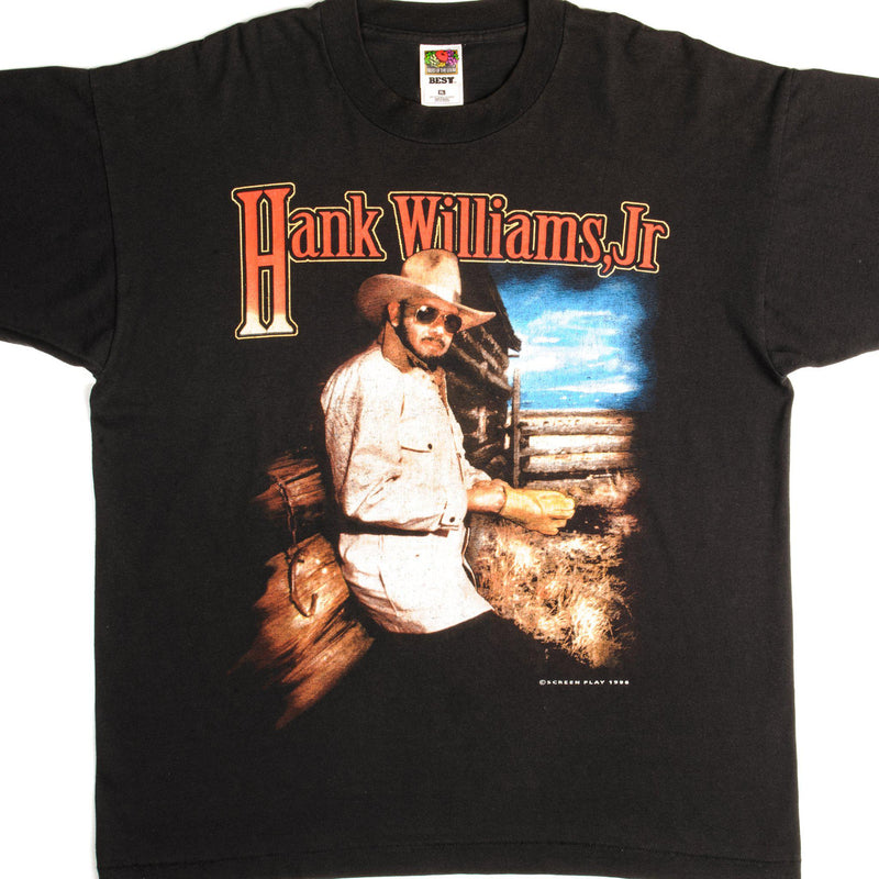 VINTAGE HANK WILLIANS JR TOUR TEE SHIRT 1996 SIZE XL