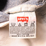 Beautiful Indigo Levis 501 Jeans 1990's Made in USA with a dark blue wash, some nice contrast between light and dark blue.  Size on Tag 42X33  ACTUAL SIZE 41X29  Back Button #552
