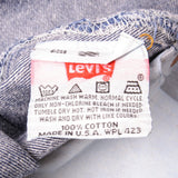Beautiful Indigo Levis 501 Jeans 1990's Made in USA with a very dark wash.  Size on Tag 34X34  ACTUAL SIZE 33X33  Back Button #511