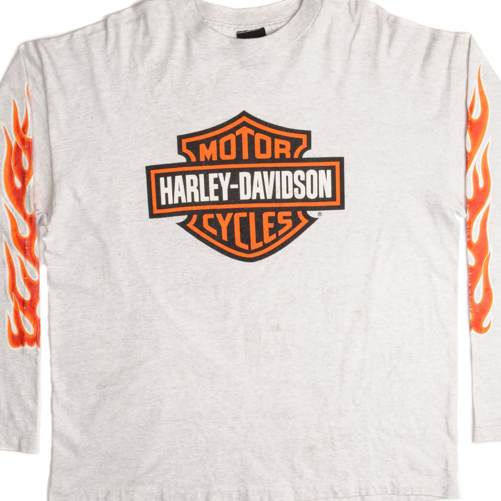 VINTAGE HARLEY DAVIDSON LONG SLEEVES TEE SHIRT SIZE XL