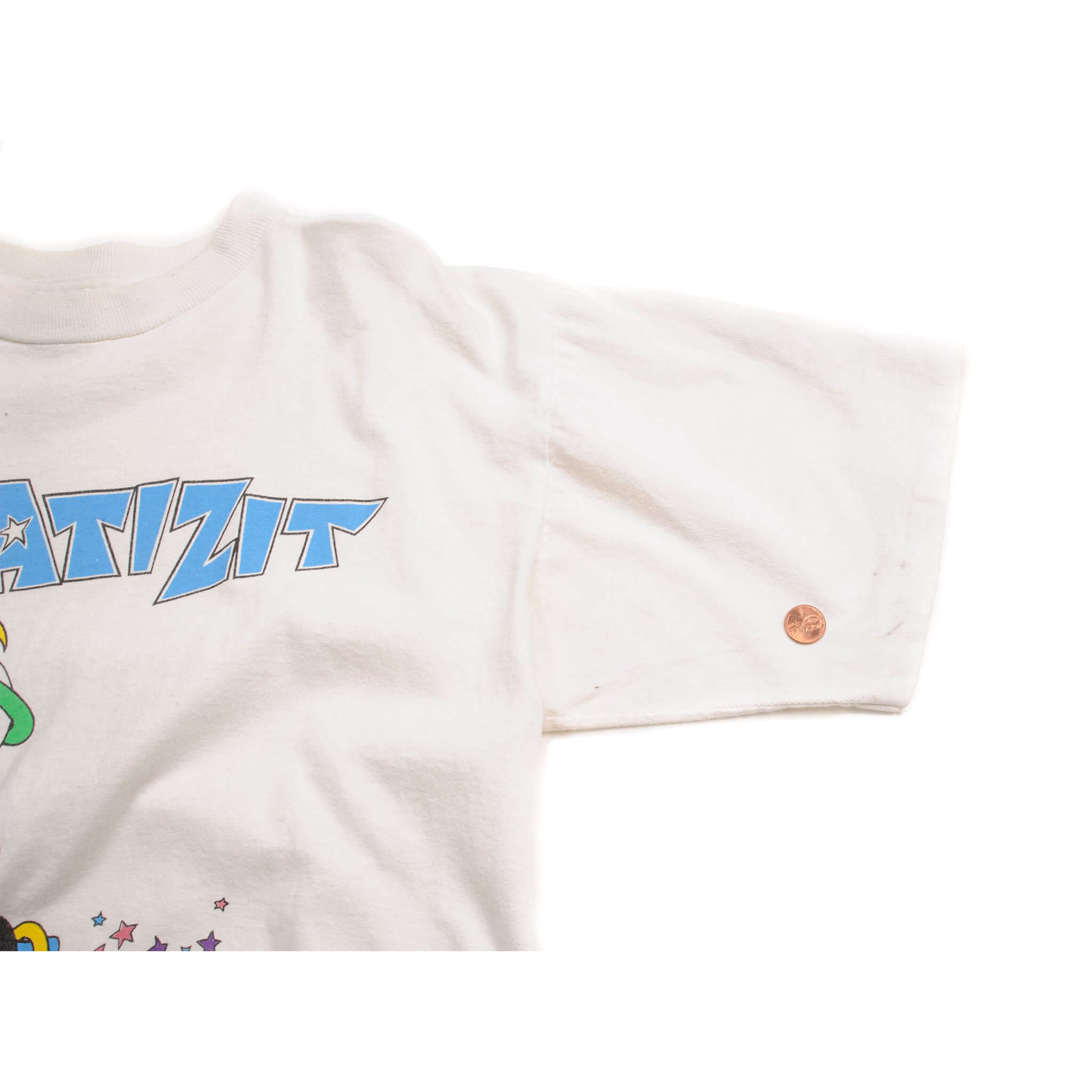 VINTAGE OLYMPIC GAMES ATLANTA 1996 WHATIZIT TEE SHIRT 1990S LARGE MADE IN USA