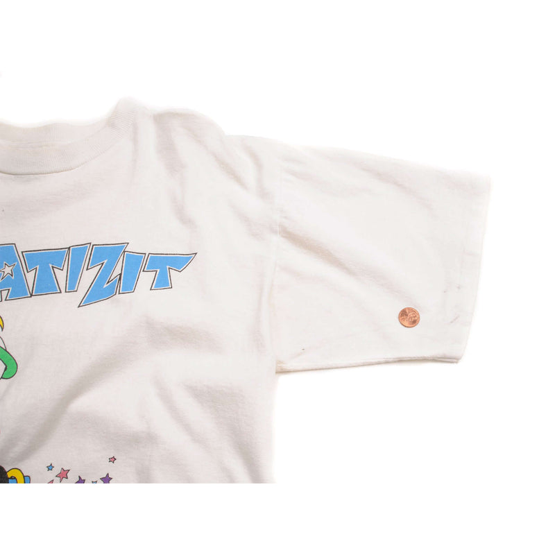 VINTAGE OLYMPIC GAMES ATLANTA 1996 WHATIZIT TEE SHIRT 1990S LARGE MADE IN USA