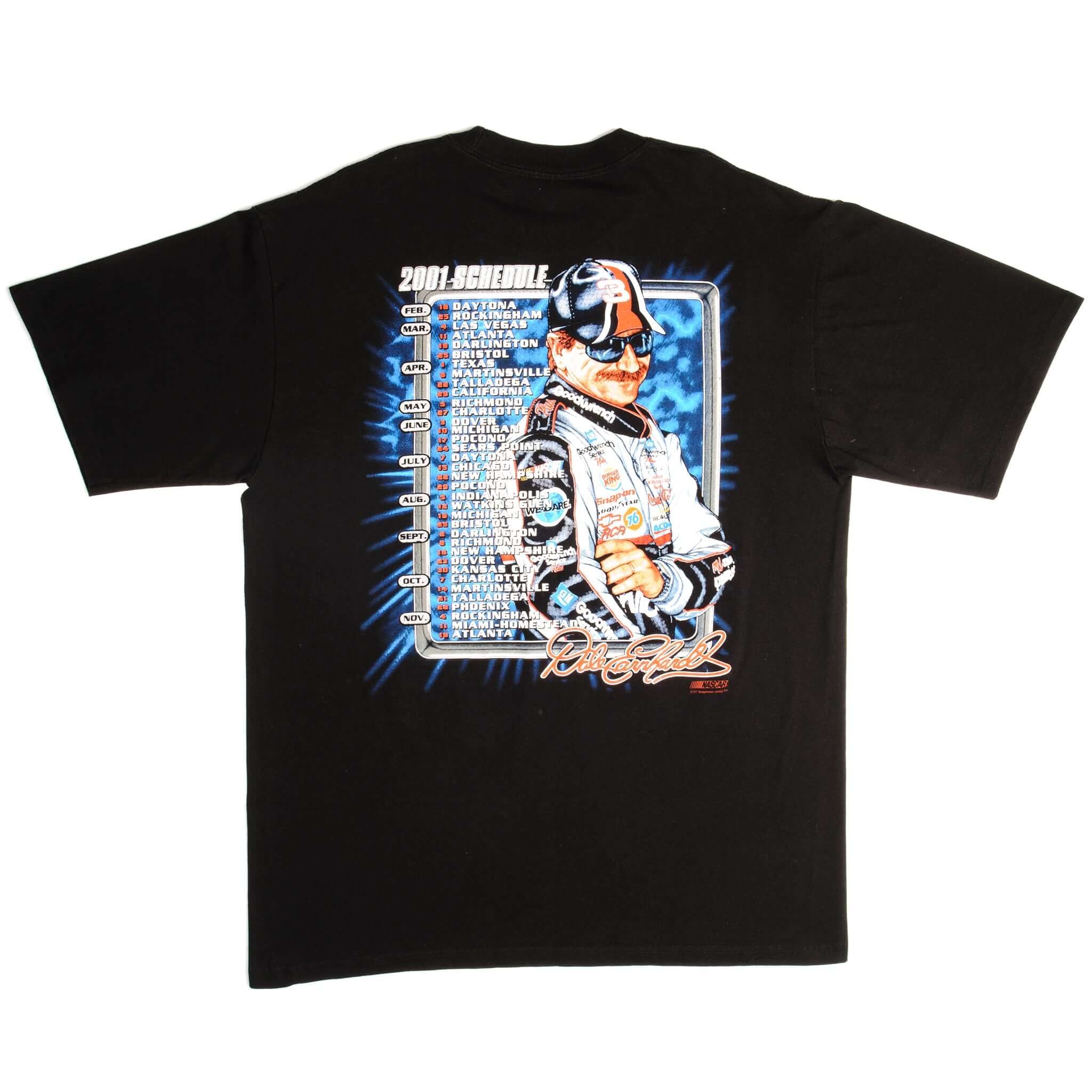 Vintage Nascar Dale Earnhardt Tee Shirt 2000S Size XL.