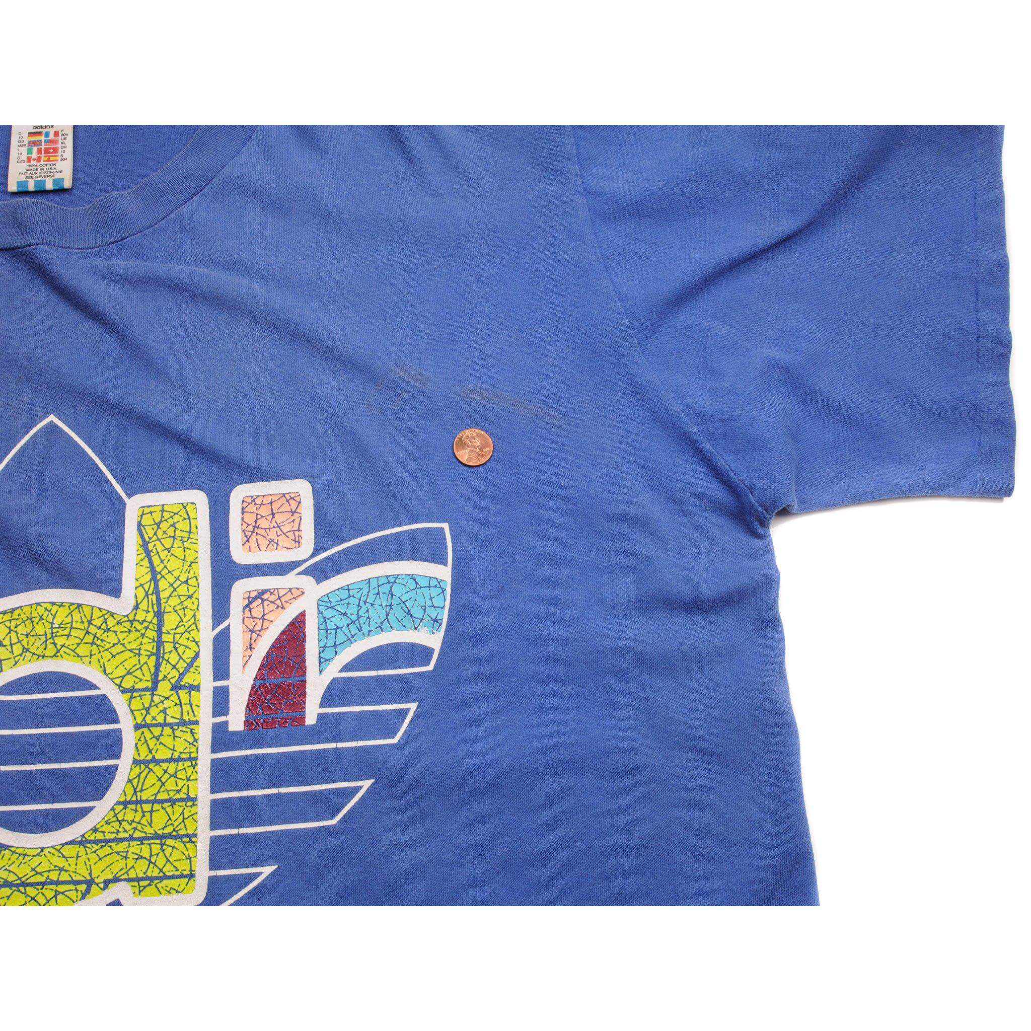 VINTAGE ADIDAS 1990S TEE SHIRT SIZE XL MADE IN USA