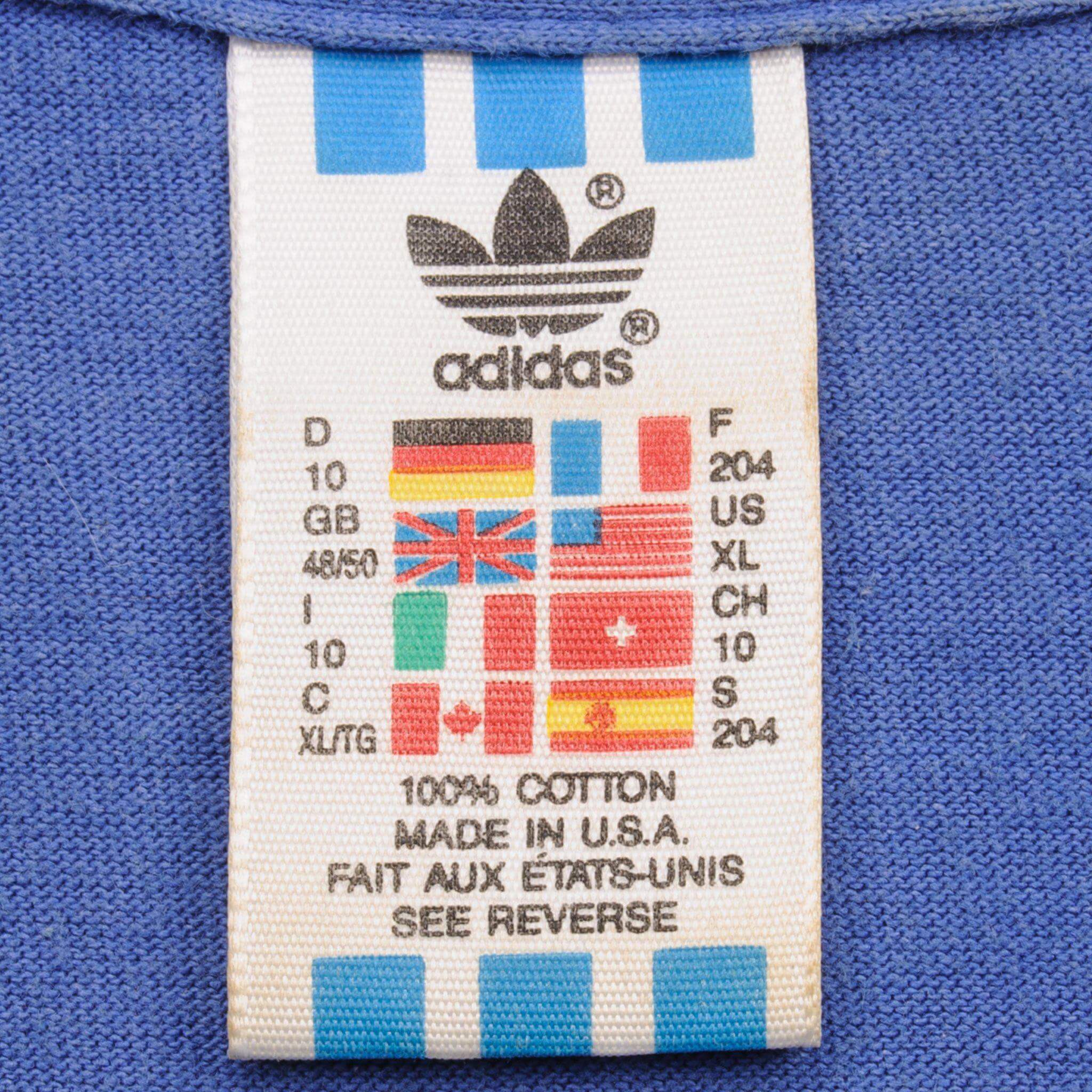 VINTAGE ADIDAS 1990S TEE SHIRT SIZE XL MADE IN USA