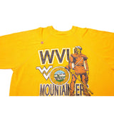 VINTAGE WEST VIRGINIA MOUNTAINEERS PULLOVER SIZE XL MADE IN USA 1980s