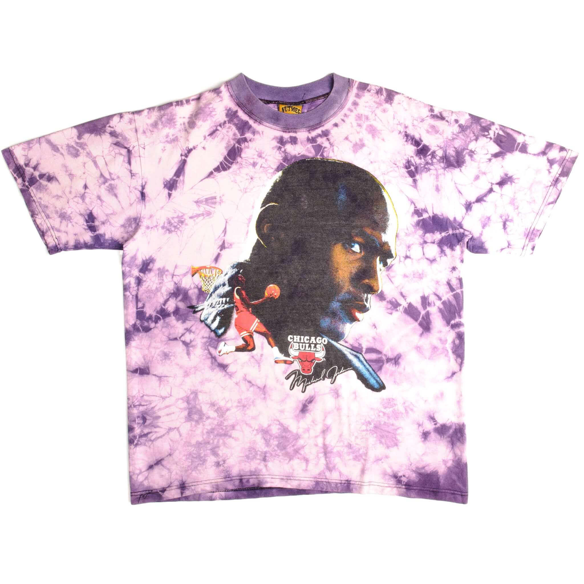 Vintage Tie-Dye NBA Chicago Bulls Michael Jordan Tee Shirt Size.