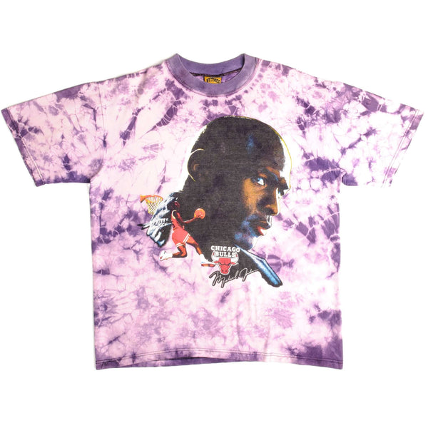 Vintage Tie-Dye NBA Chicago Bulls Michael Jordan Tee Shirt Size.