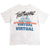 Vintage Ted Nugent Virtual Attitude Tour 1994 Tee Shirt Size Large Made In USA With Single Stitch Sleeves.
