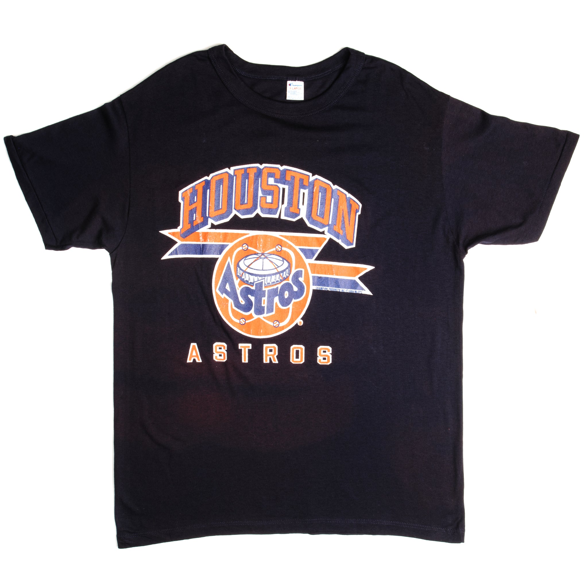 Vintage Champion MLB Houston Astros Tee Shirt 1989 Size XL Made in USA Deadstock