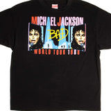 VINTAGE MICHAEL JACKSON BAD WORLD TOUR TEE SHIRT 1988 SIZE LARGE MADE IN USA