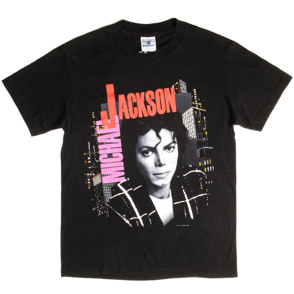 Vintage Michael Jackson Bad Tour 1988 Tee Shirt Size Small Made In USA With Single Stitch Sleeves.