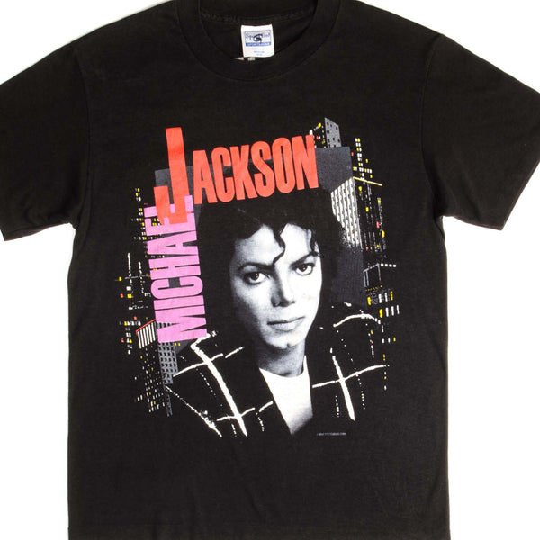 CAMISETA VINTAGE DE LA GIRA BAD DE MICHAEL JACKSON DE 1988, TALLA PEQUEÑA, FABRICADA EN EE. UU.