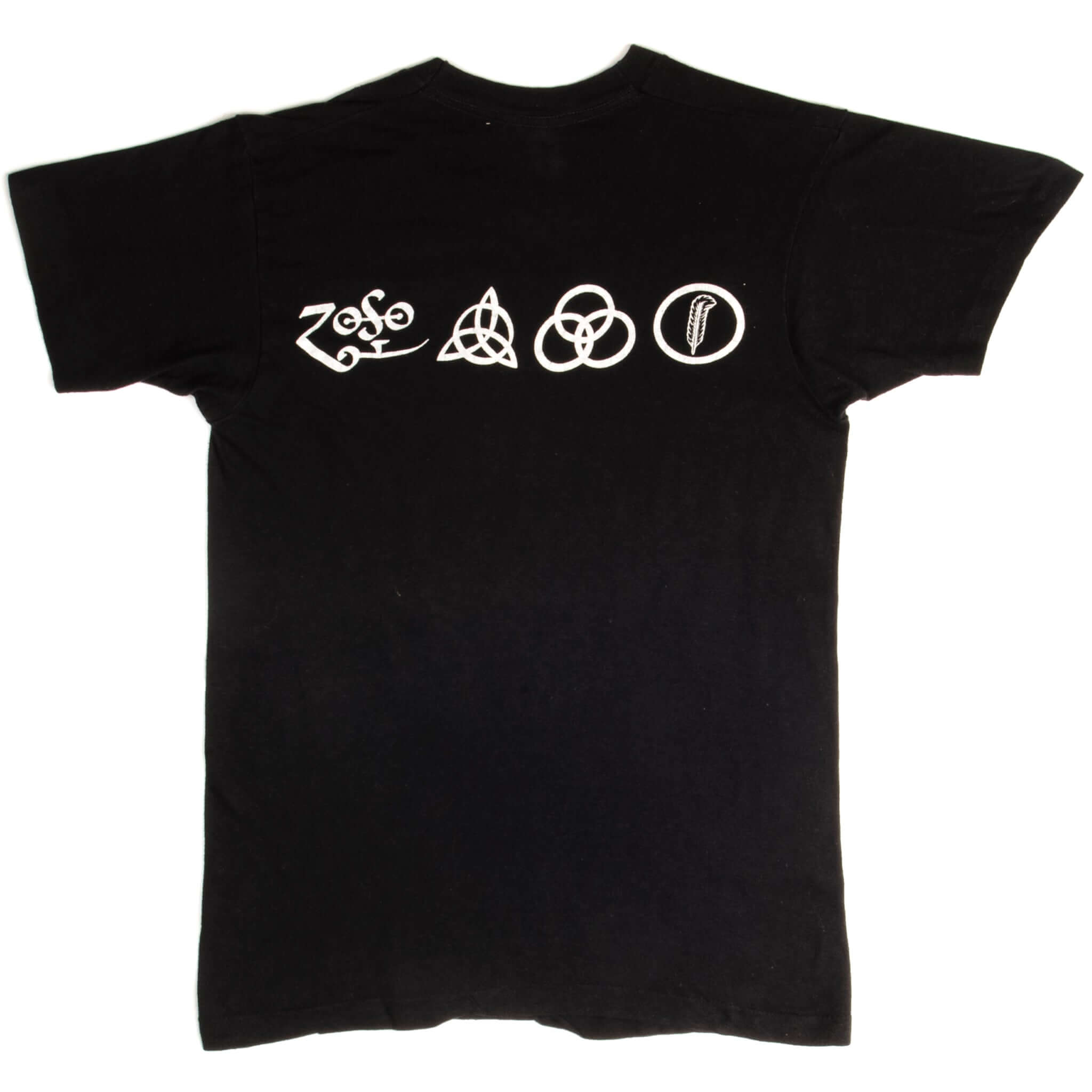 Vintage Led Zeppelin Tee Shirt 1984 Size Small Made In USA With Single Stitch Sleeves.