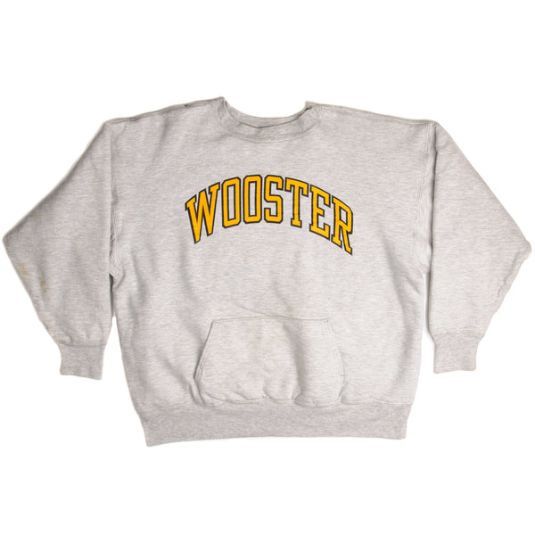 Vintage Champion Reverse Weave Wooster Sweatshirt Early 1980S-1990 Size XL Made In USA, Tri-Blend's Fabrics.
