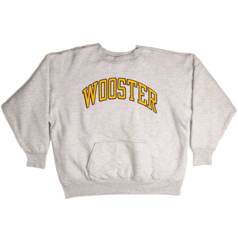 Vintage Champion Reverse Weave Wooster Sweatshirt Early 1980S-1990 Size XL Made In USA, Tri-Blend's Fabrics.