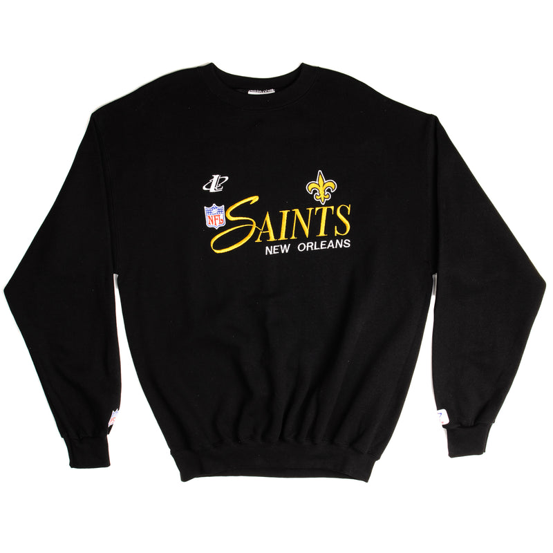 Vintage NFL New Orleans Saints Sweatshirt Size Medium Made In USA Deadstock With Original Tag.