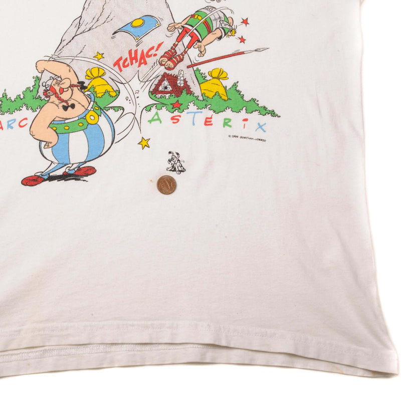 VINTAGE PARC ASTERIX TEE SHIRT 1994 SIZE MEDIUM