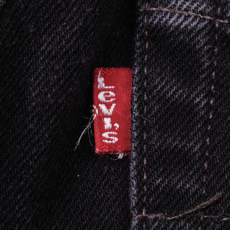 VINTAGE LEVIS 501 JEANS BLACK 1990'S SIZE W27 L28 MADE IN USA
