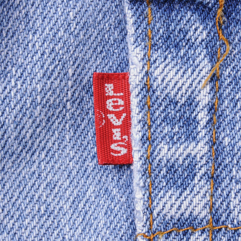 VINTAGE LEVIS 501 JEANS INDIGO SIZE W25 L33 MADE IN USA