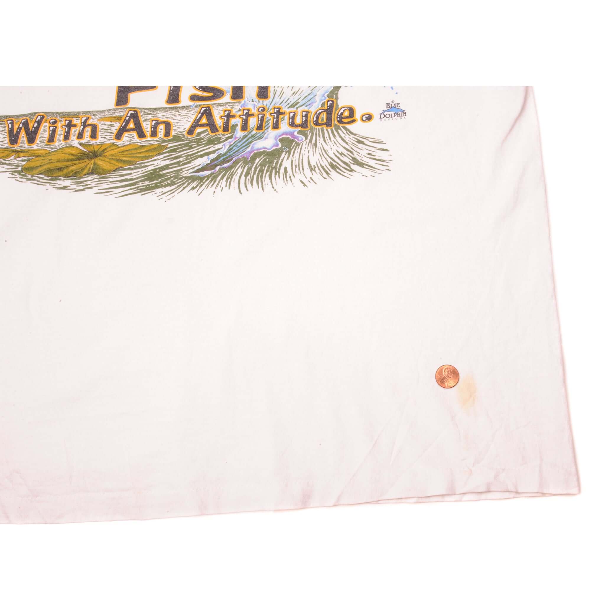 VINTAGE G. LOOMIS FISH WITH AN ATTITUDE TEE SHIRT 90s SIZE XL