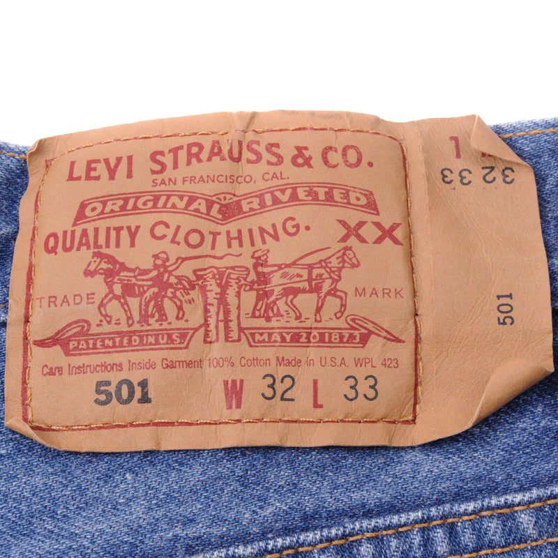 VINTAGE LEVIS 501 JEANS INDIGO 1990'S SIZE W30 L32 MADE IN USA